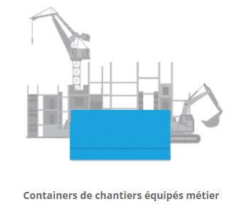 Containers de chantiers équipés métier