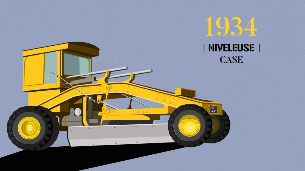 niveleuse case construction equipment frisch illustration 1934